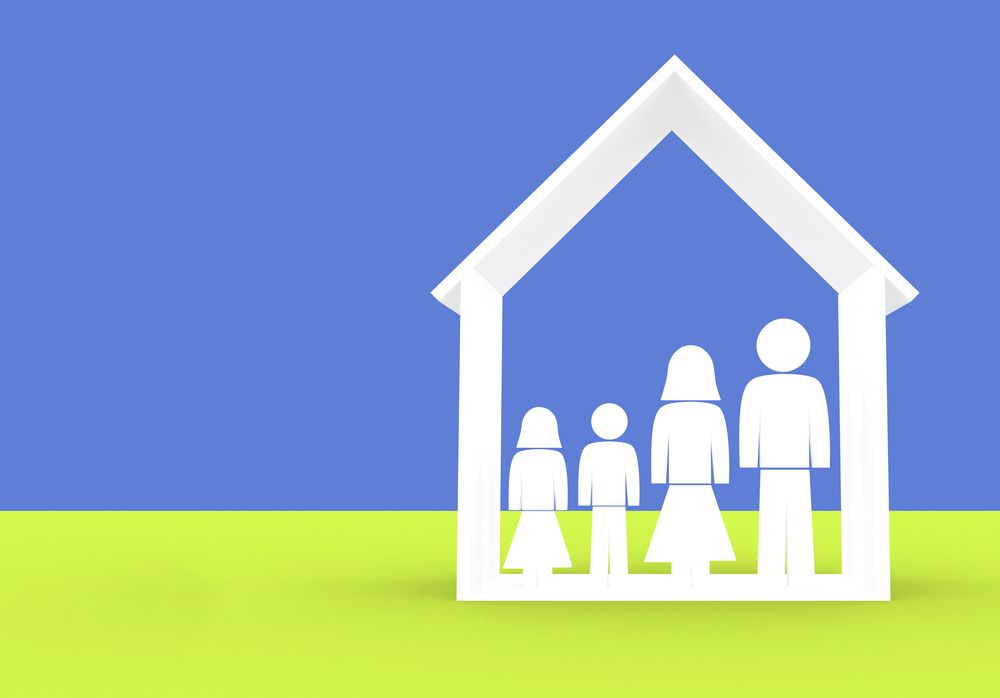 family illustration made in 3d good for home insurance designs-1