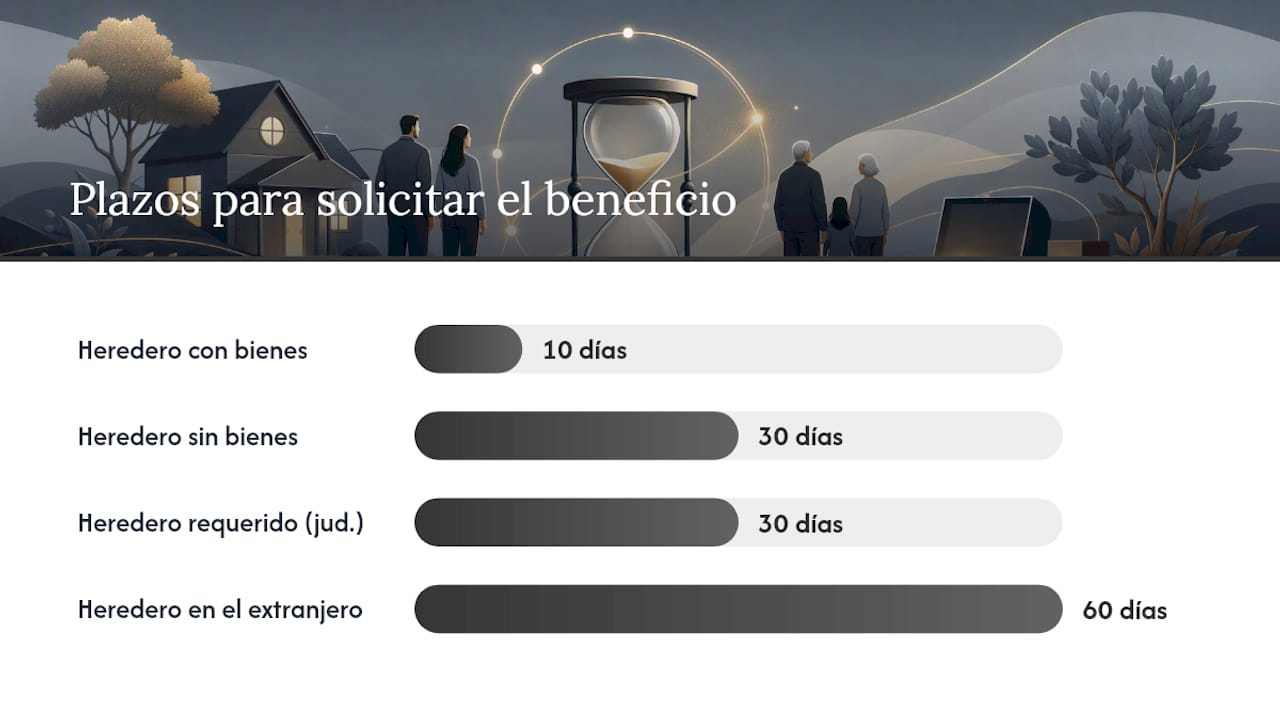 Plazos para que los herederos acepten la herencia a beneficio de inventario