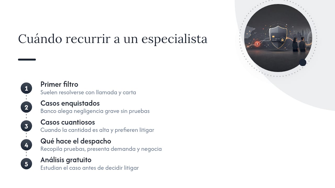Cuándo conviene buscar asesoramiento legal especializado — overview diagram