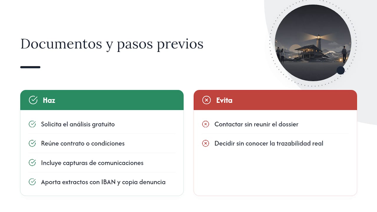 Solicita el análisis gratuito de tu caso con Solvendiabogados — overview diagram
