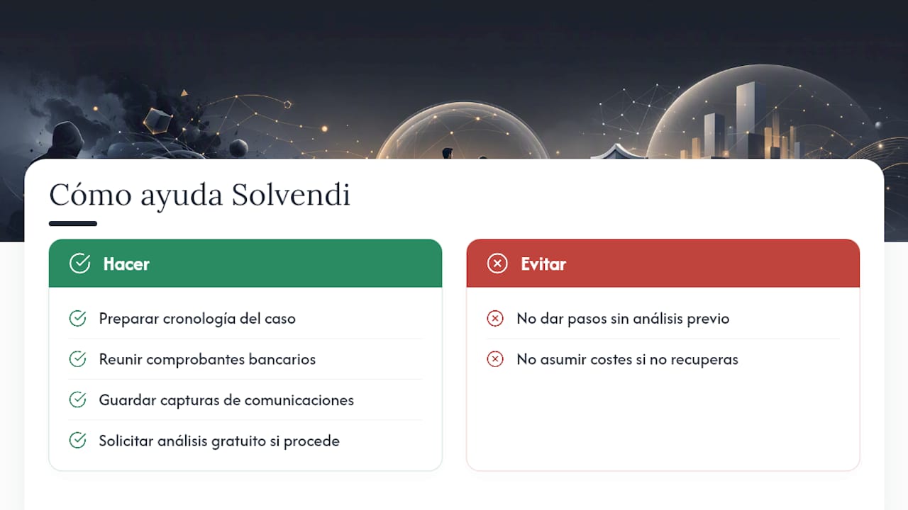 Cómo puede ayudarte Solvendi Abogados con tu caso — overview diagram