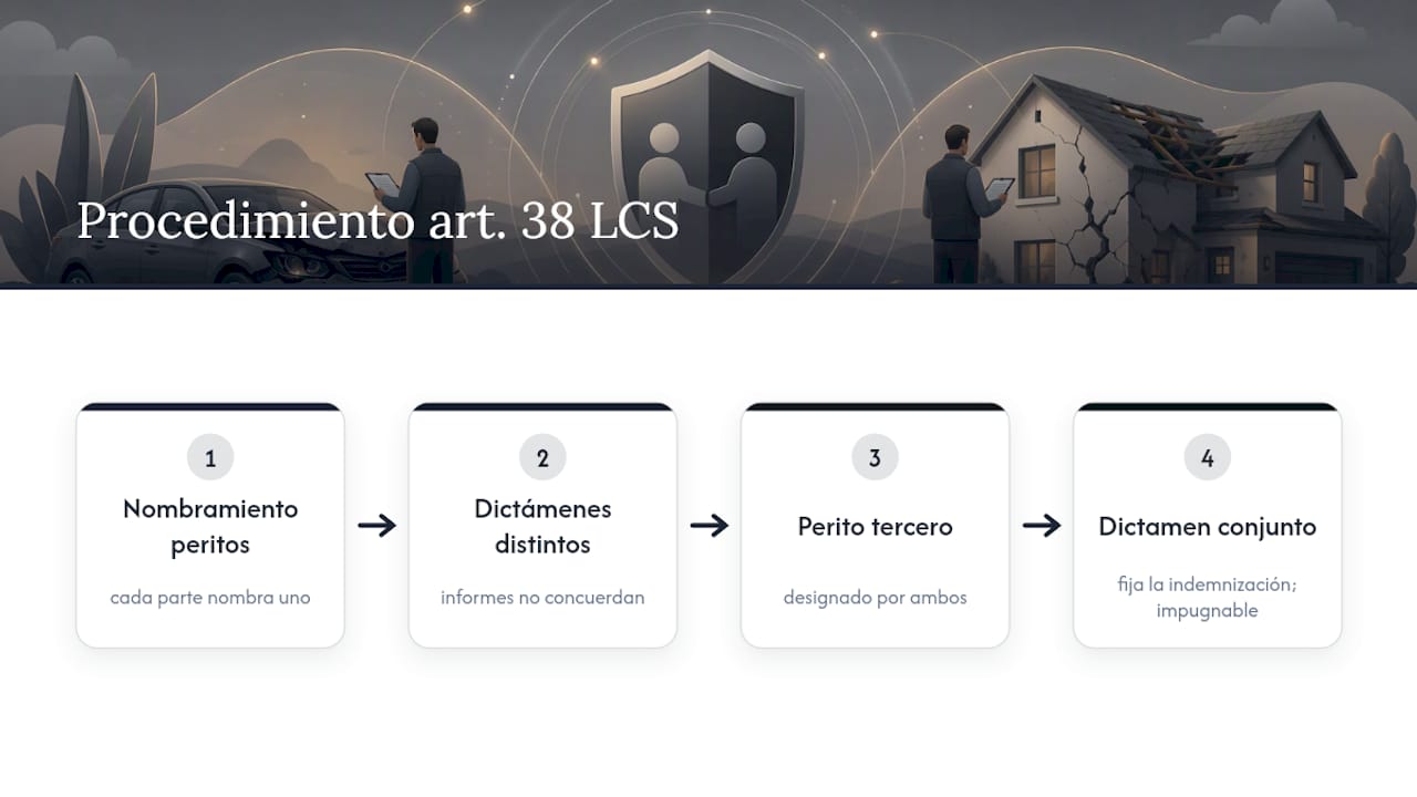 Fases del peritaje contradictorio en seguros