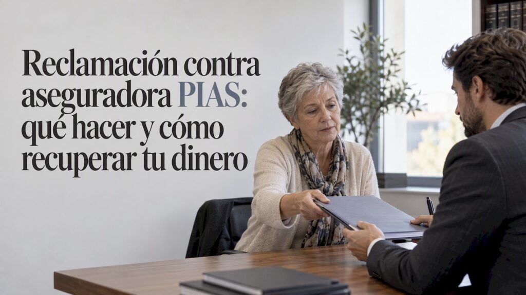 El cliente entrega la reclamación del PIAS al abogado