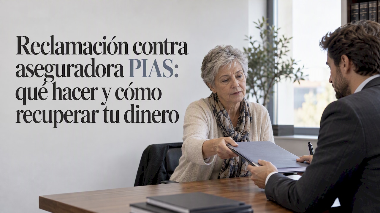 El cliente entrega la reclamación del PIAS al abogado