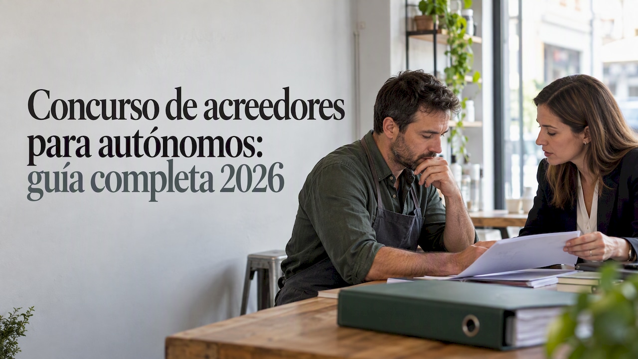Trabajador por cuenta propia consultando sus deudas con una abogada