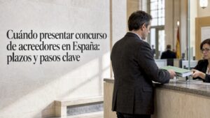 Presentar una solicitud de concurso en un juzgado
