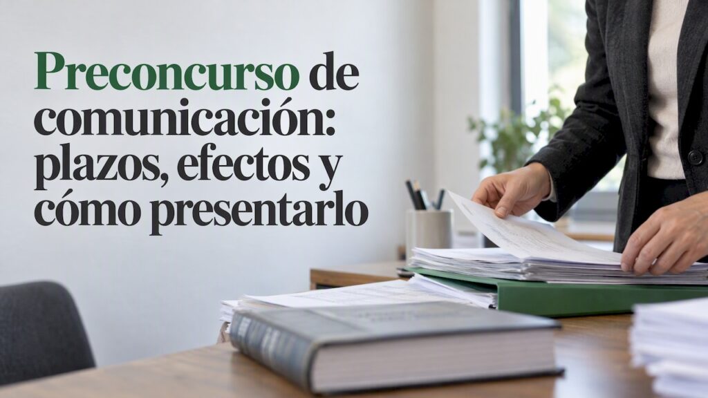 Elaboración de documentos para la comunicación preconcursal
