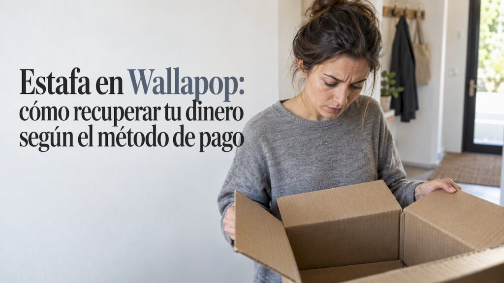 Cliente revisa que la caja recibida está vacía