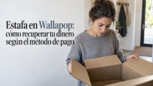 Cliente revisa que la caja recibida está vacía