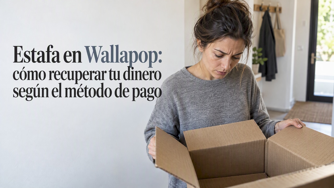 Cliente revisa que la caja recibida está vacía