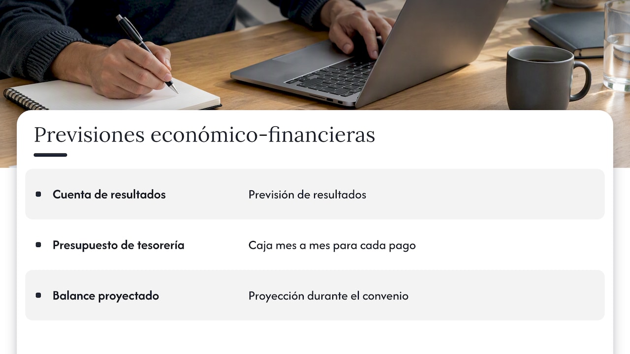 Tres previsiones financieras y caja para pagos