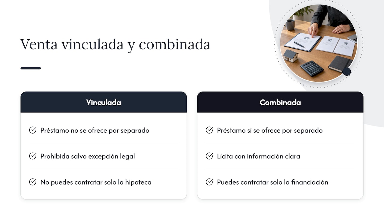 Diferencias entre venta vinculada y combinada
